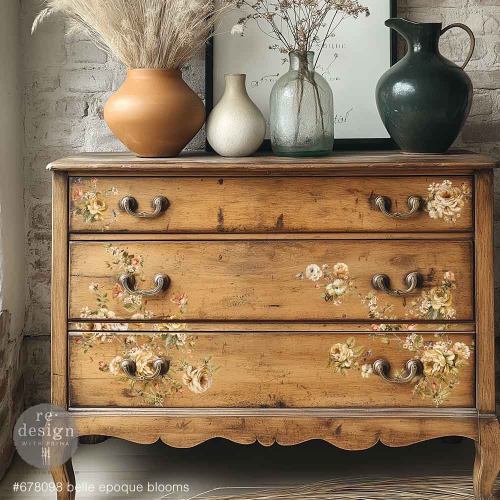 Prima Marketing Belle Epoch Blooms ReDesign Middy Transfers 678098 Furniture Decor