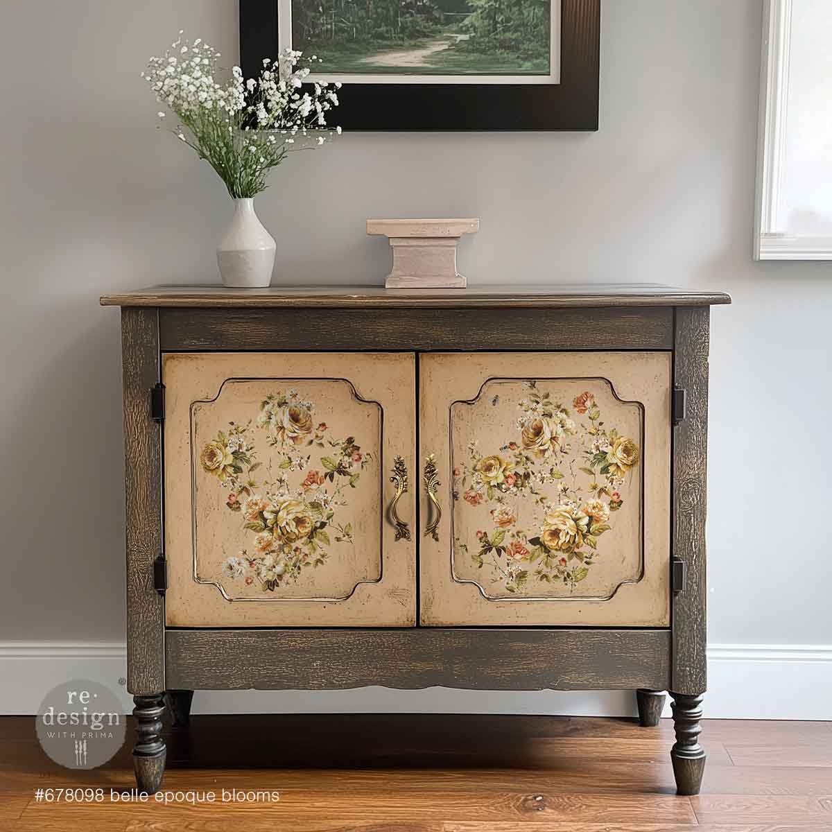 Prima Marketing Belle Epoch Blooms ReDesign Middy Transfers 678098 Furniture Florals