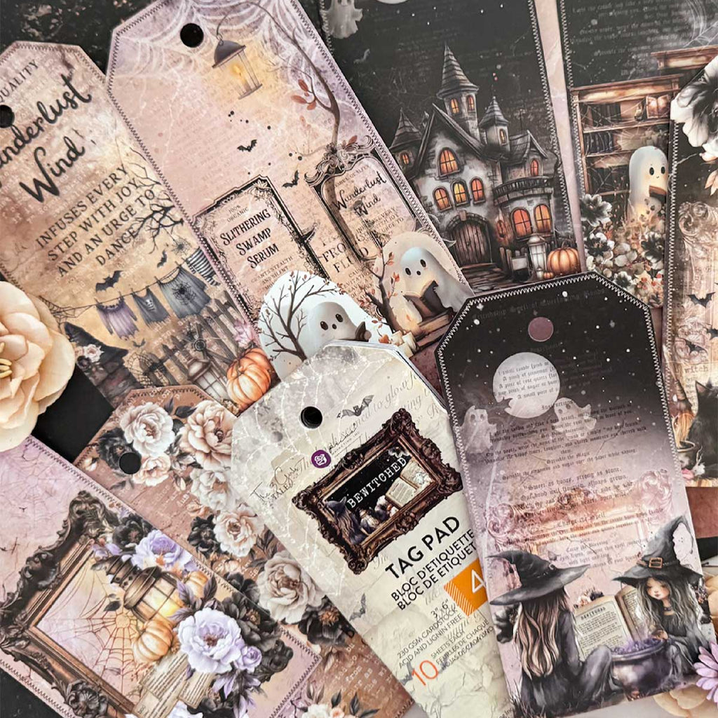 Prima Marketing Bewitched 3 x 6 Tag Pad 677794 Lifestyle Image
