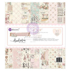 Prima Marketing Buttons And Keepsakes 6 x 6 Paper Pad 982379 Cover of Pack depicting patterned pages