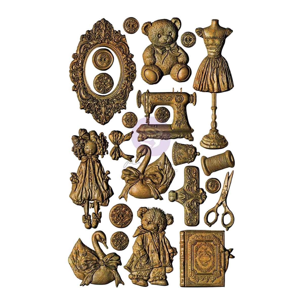 Prima Marketing Buttons And Keepsakes Decor Mould 982430