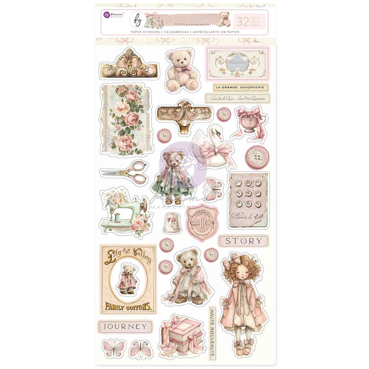 Prima Marketing Buttons And Keepsakes Stickers 982423