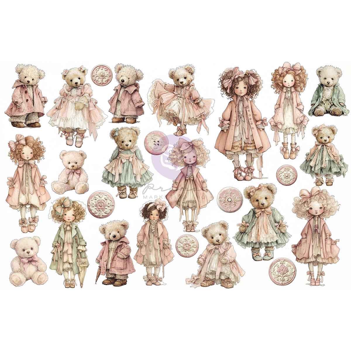 Prima Marketing Cherished Companions Buttons And Keepsakes Ephemera 982416