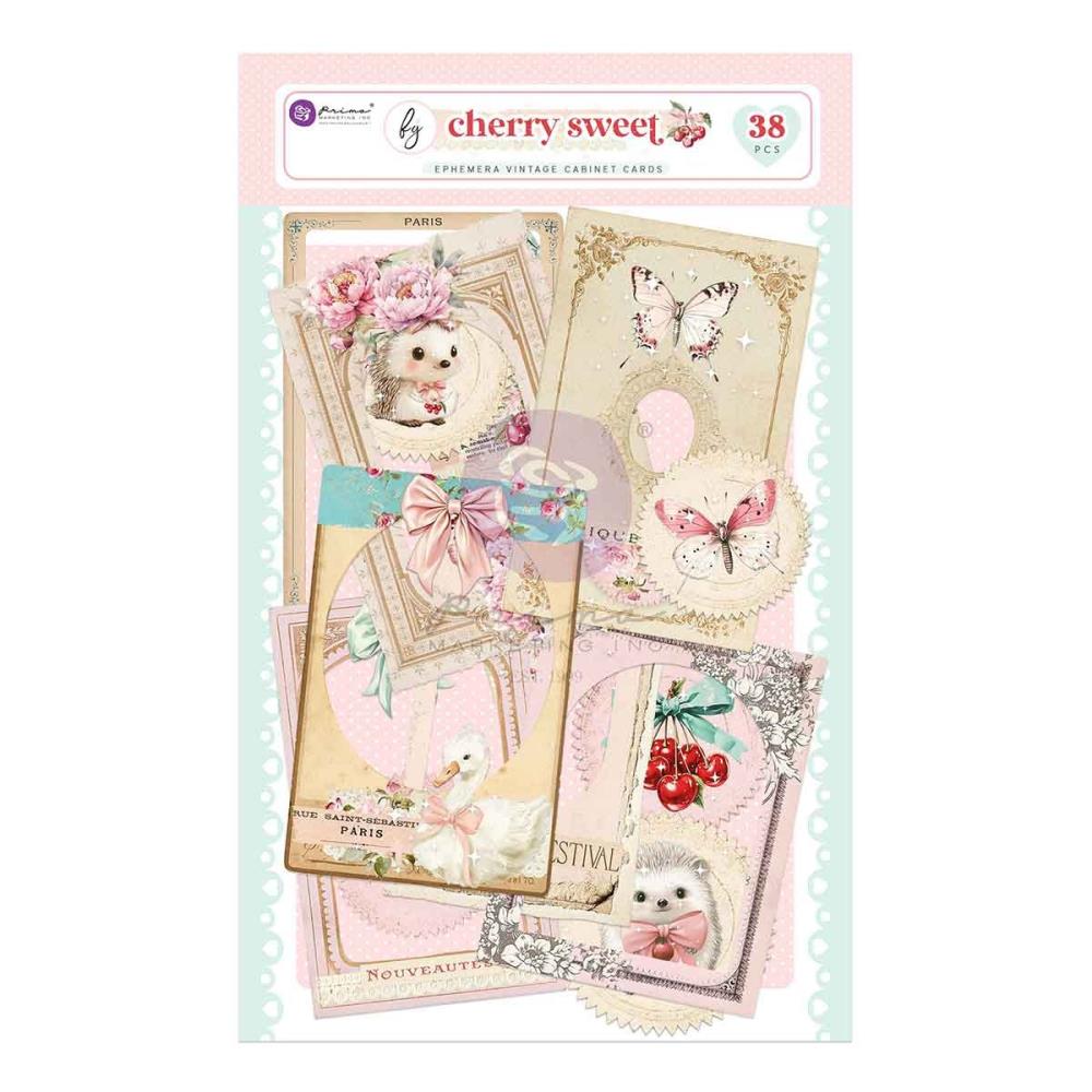 Prima Marketing Cherry Sweet Cabinet Cards Ephemera 981976