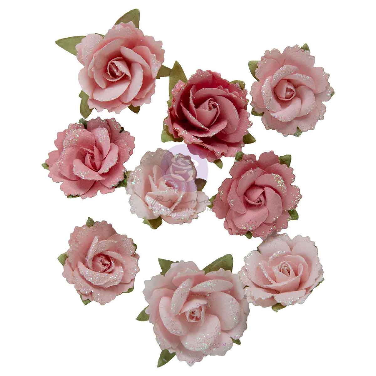 Prima Marketing Enveloped Roses Buttons And Keepsakes Flowers 684730