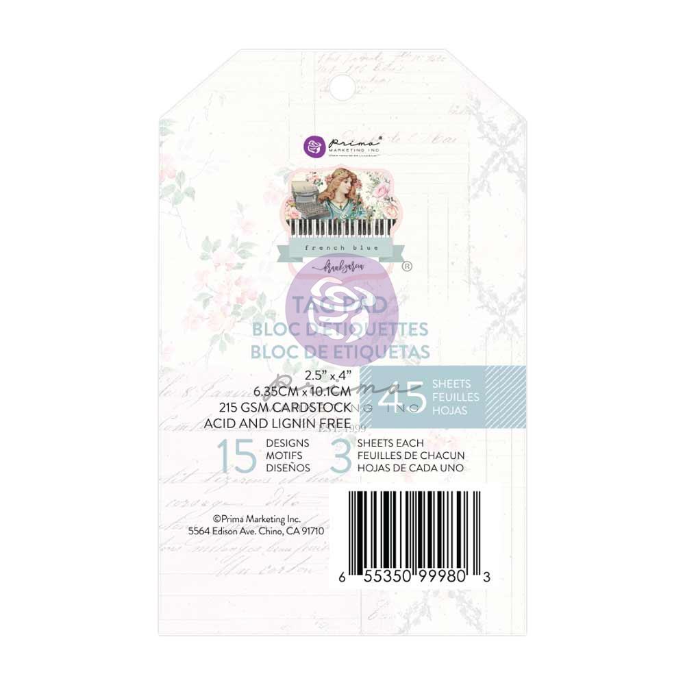 Prima Marketing French Blue Tag Pad 999803