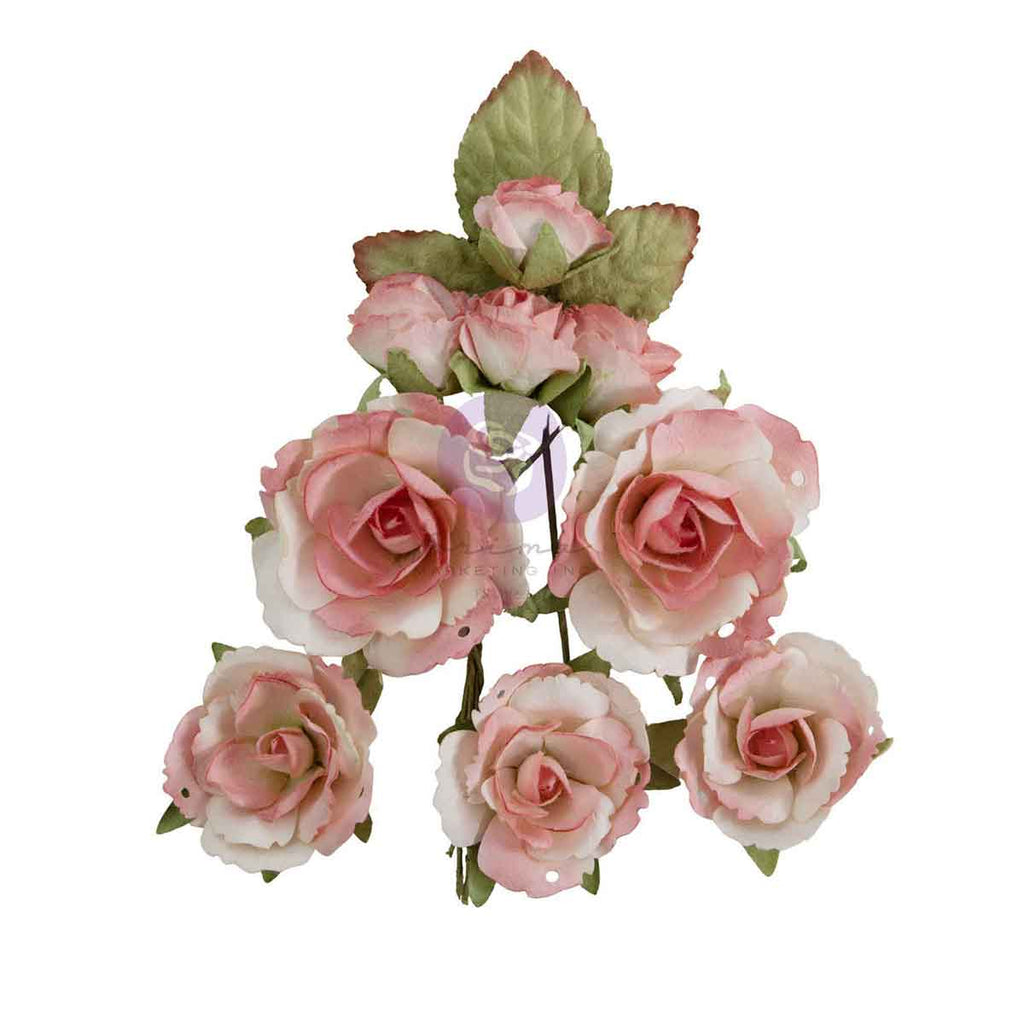 Prima Marketing Garden Rose Blush Homegrown Flowers 683672 Detailed Floral Image