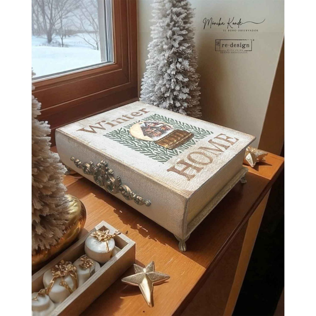 Prima Marketing Glitter And Glow ReDesign Decor Mould 679101 Christmas Book