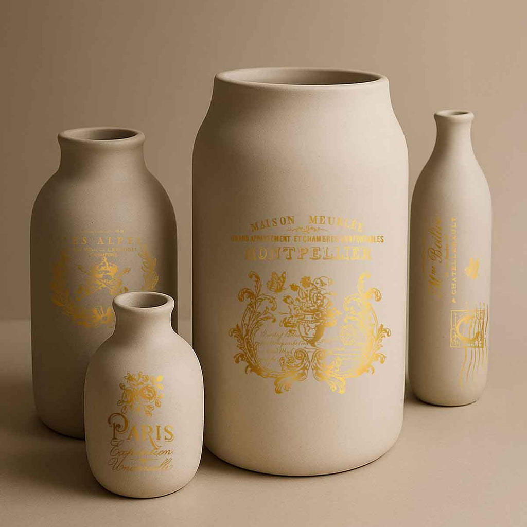 Prima Marketing Gold Gilded Memories ReDesign H2O Transfers 678234 Vase Decor
