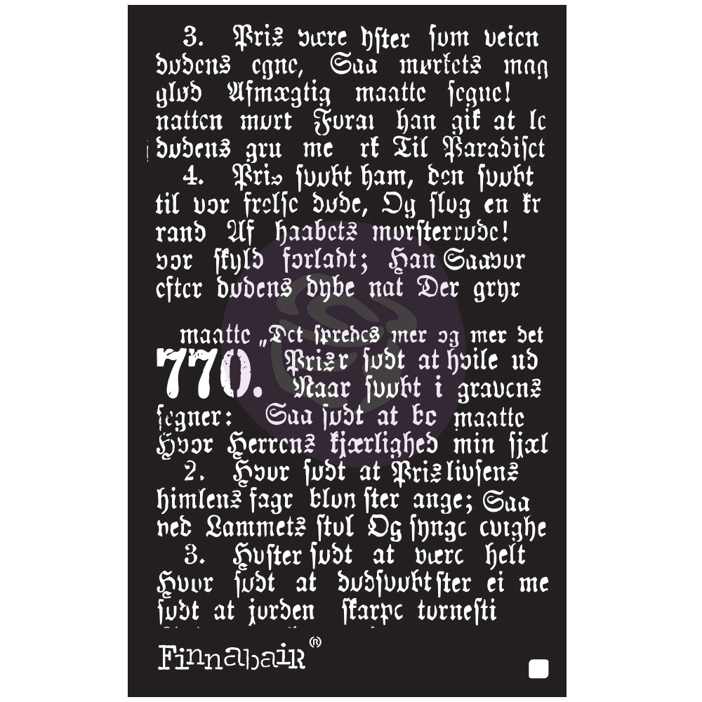 Prima Marketing Gothic ReDesign 6 x 9 Stencil 967932