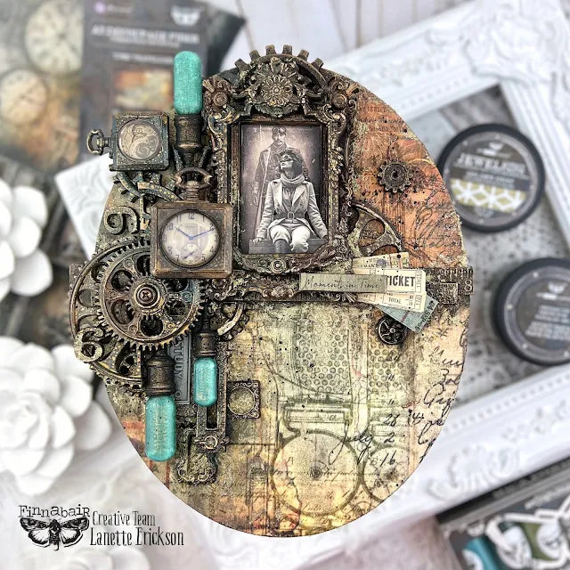 Prima Marketing Halves And Quarters Finnabair Mould 951399 Steampunk Canvas | color-code:ALT03
