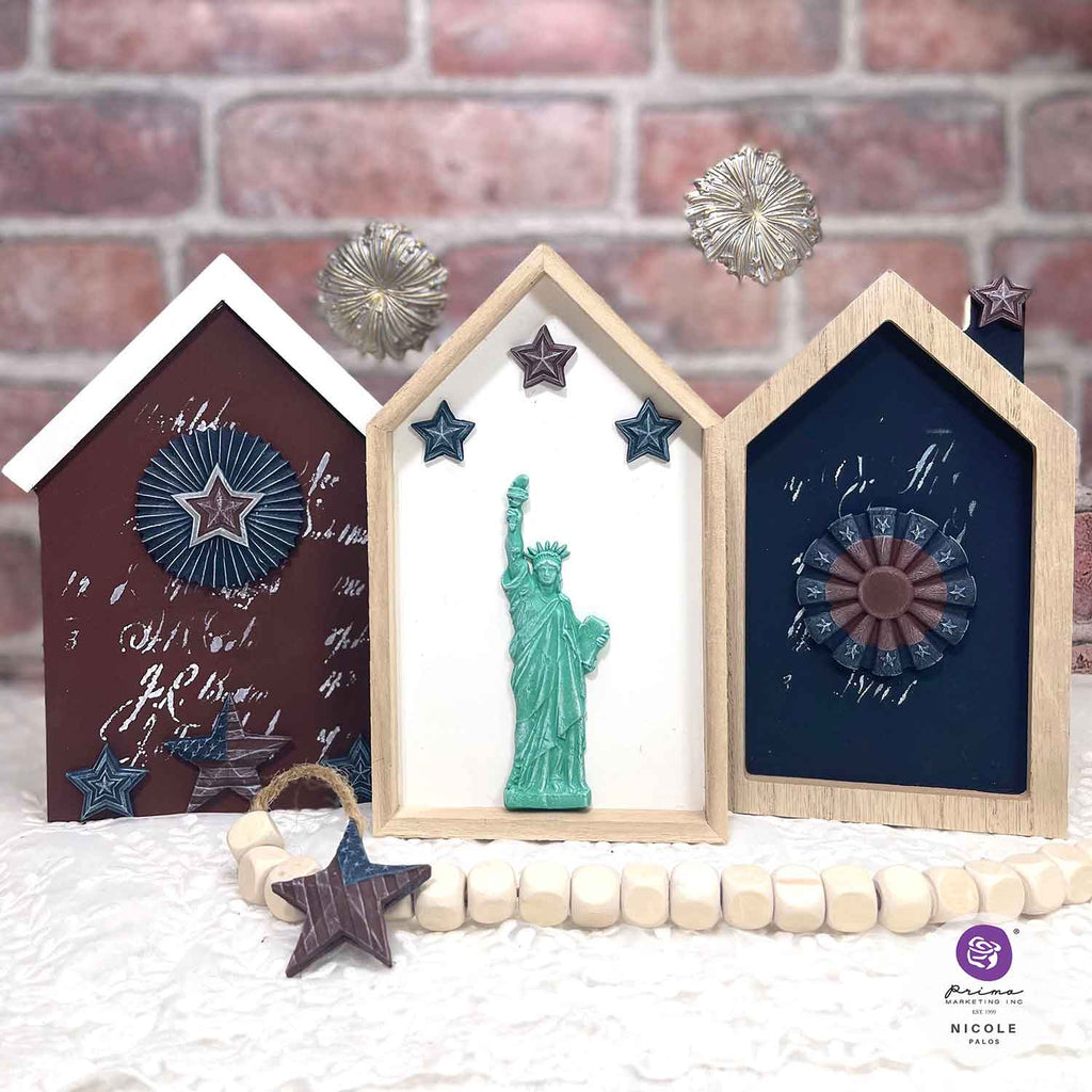 Prima Marketing Happy 4th ReDesign Mould 671686 Patriotic Decorations