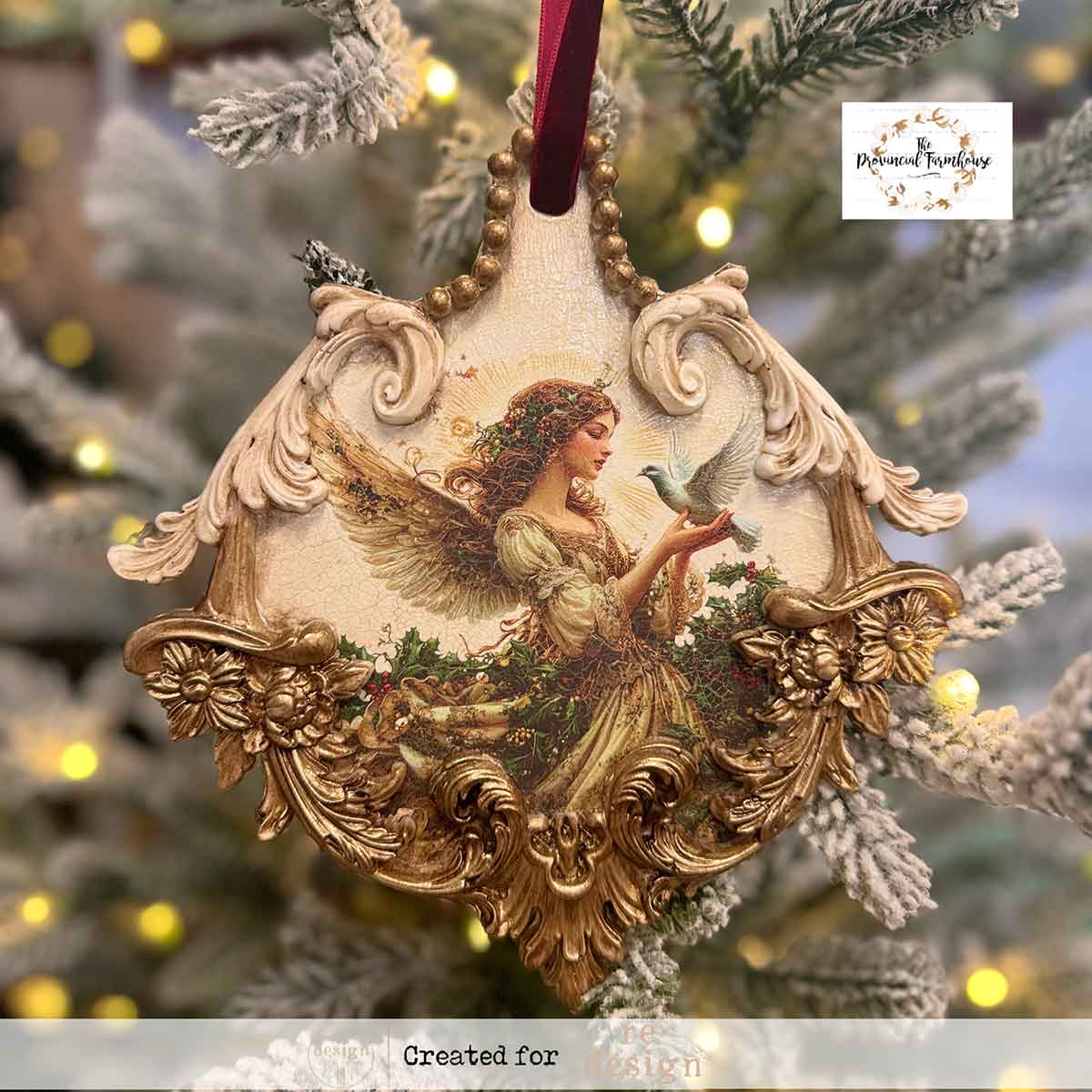 Prima Marketing Heavenly Wings ReDesign Middy Transfers 677930 Christmas Angel Ornament