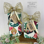 Prima Marketing Here Comes Santa ReDesign Clear Stamps 673826 Holiday Gift Tags