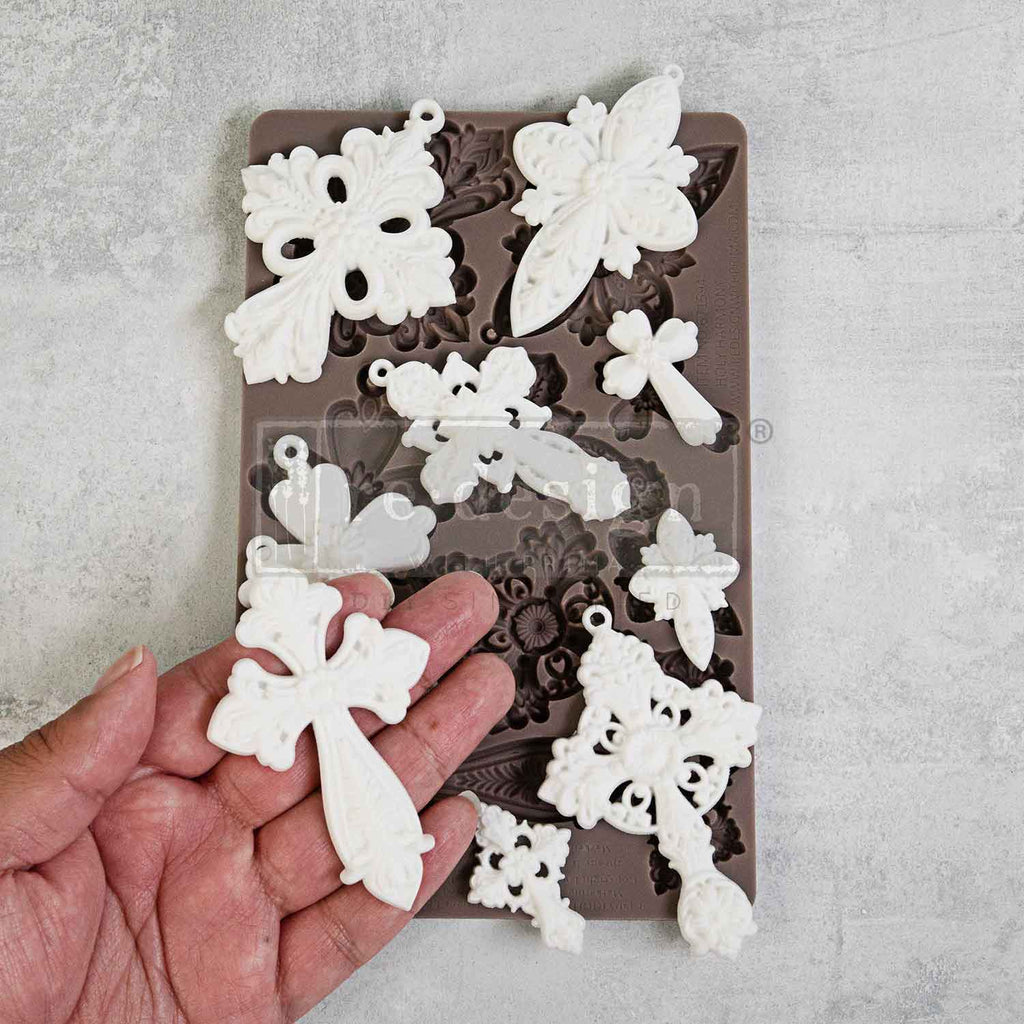 Prima Marketing Holy Harmony ReDesign Decor Mould 671594 Crosses