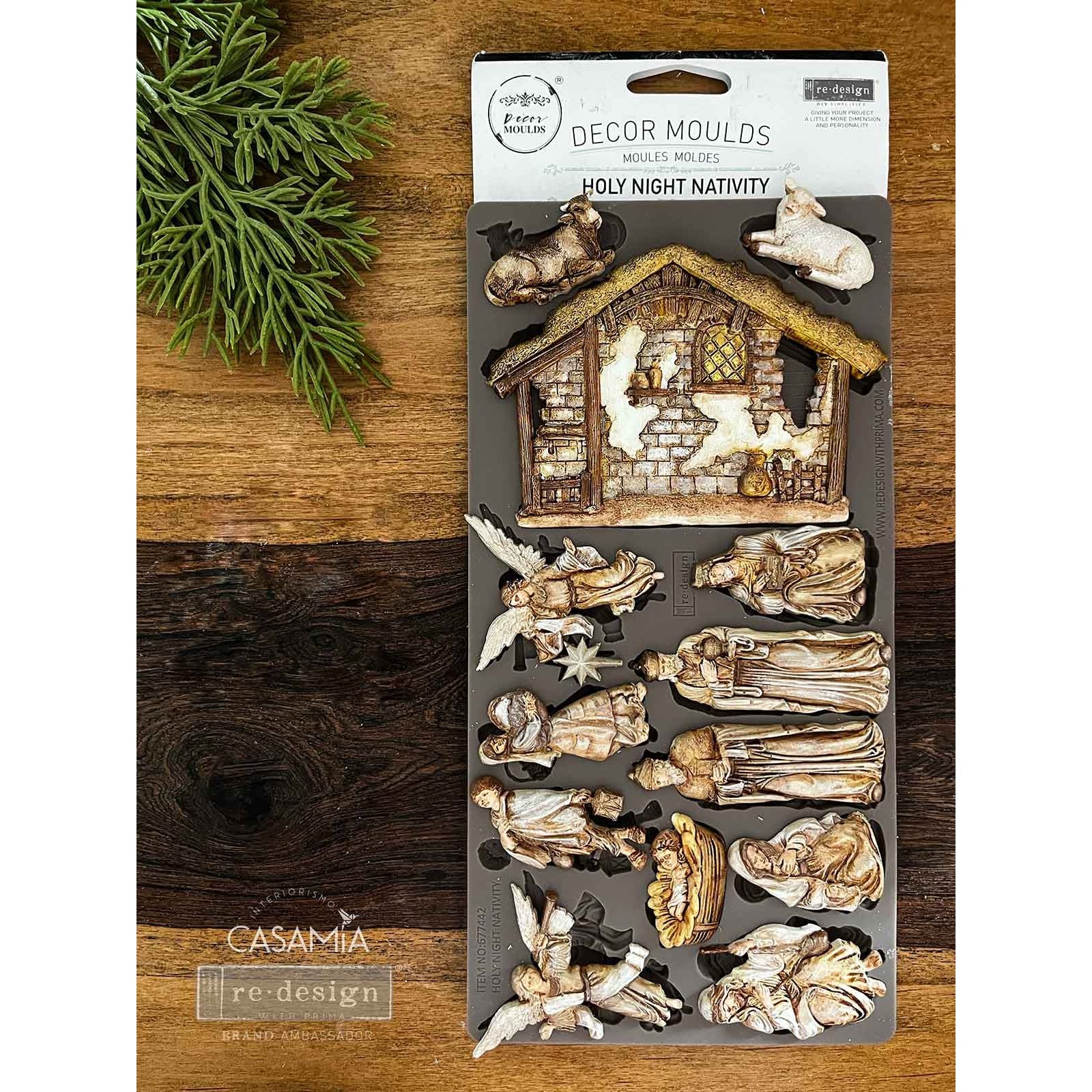 Prima Marketing Holy Night Nativity ReDesign Decor Mould 677442 Product Image Classic Christmas