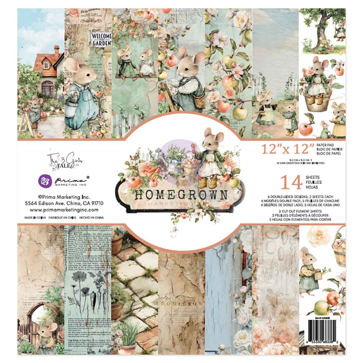 Prima Marketing Homegrown 12 x 12 Paper Pad 683382