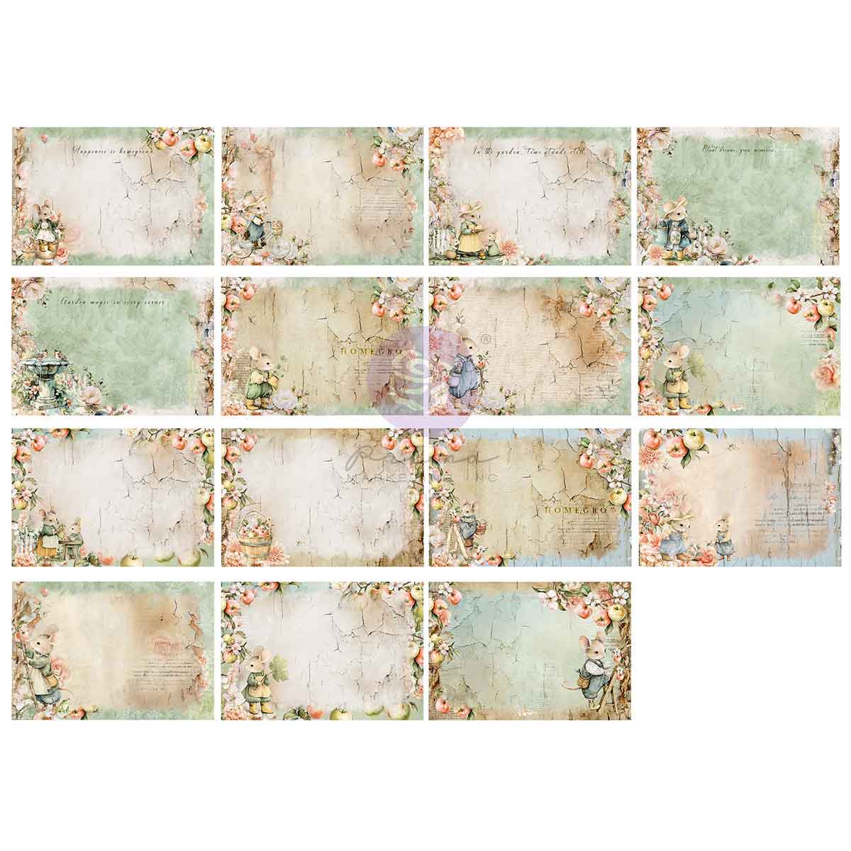 Prima Marketing Homegrown 4 x 6 Journaling Cards 683481