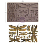 Prima Marketing Machine Dragonflies Finnabair Mould 951412 Detailed Image