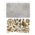 Prima Marketing Mechanical Robins Finnabair Mould 951573