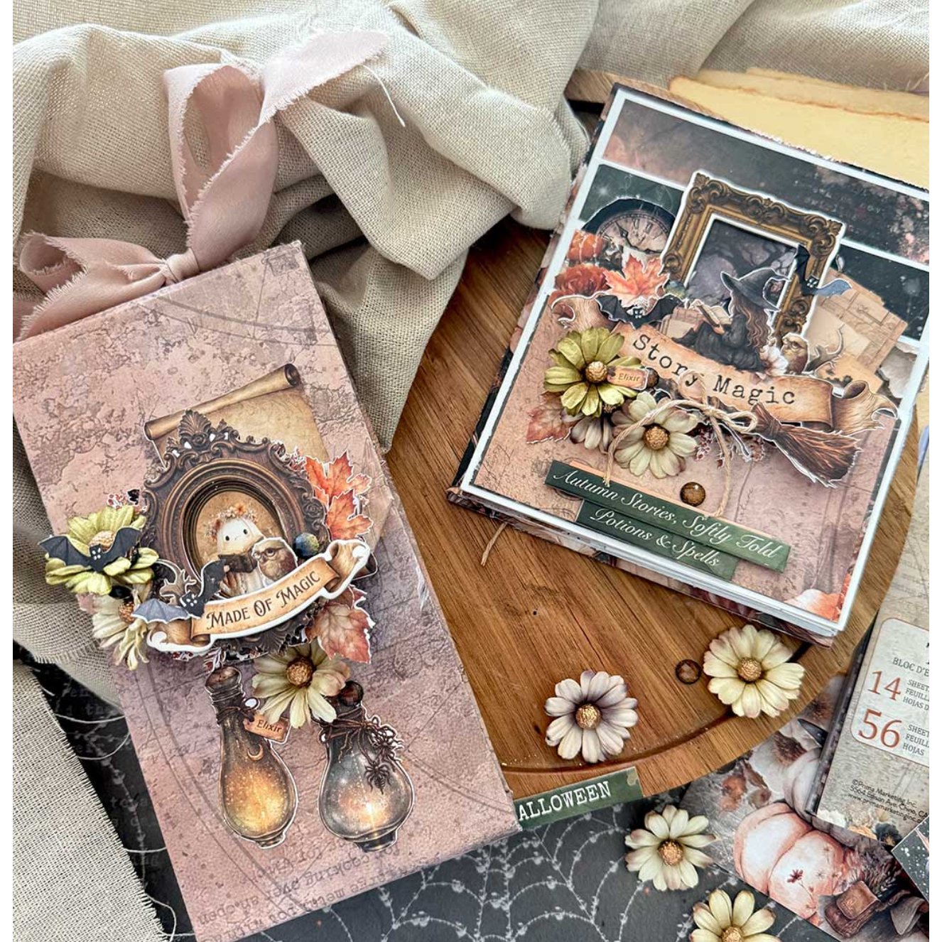 Prima Marketing Moonlit Meadow Made Of Magic Flowers 685065 Mini Album Project