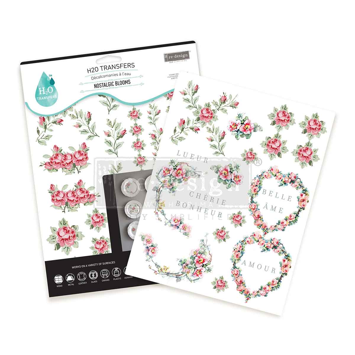 Prima Marketing Nostalgic Blooms ReDesign H2O Transfers 678241 Product Image