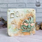 Prima Marketing Perfectly Grungy Stencils Finnabair Art Alchemy 969967 Vintage Box Project | color-code:ALT02