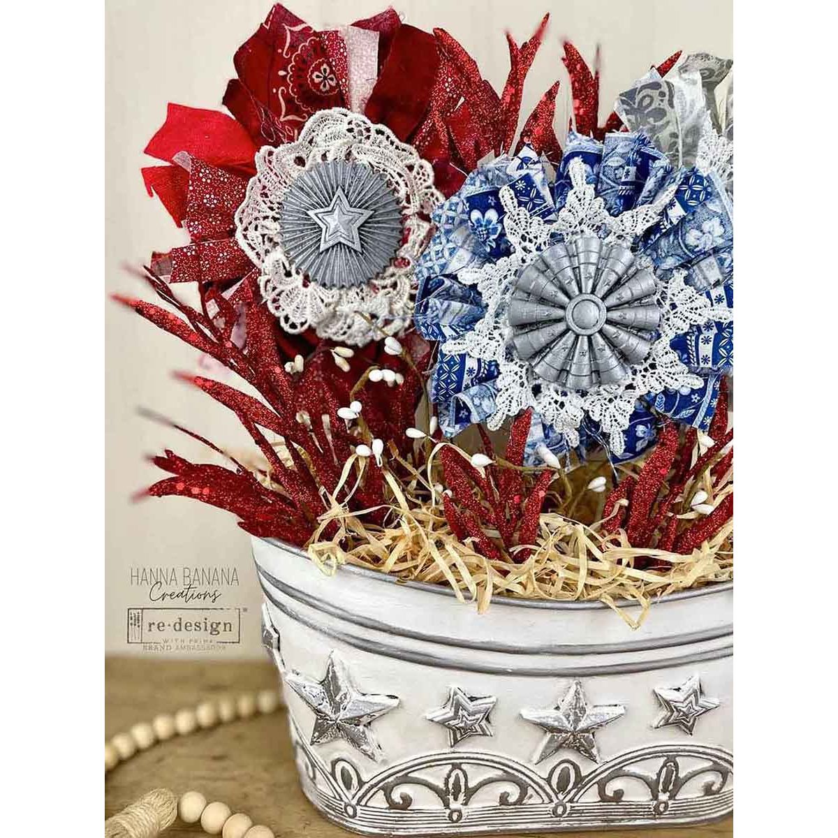 Prima Marketing Red, White, And Blue ReDesign Mould 671693 Patriotic Decor