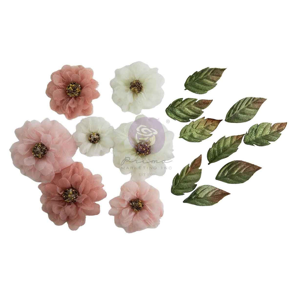 Prima Marketing Sheer Beauties Buttons And Keepsakes Flowers 684761