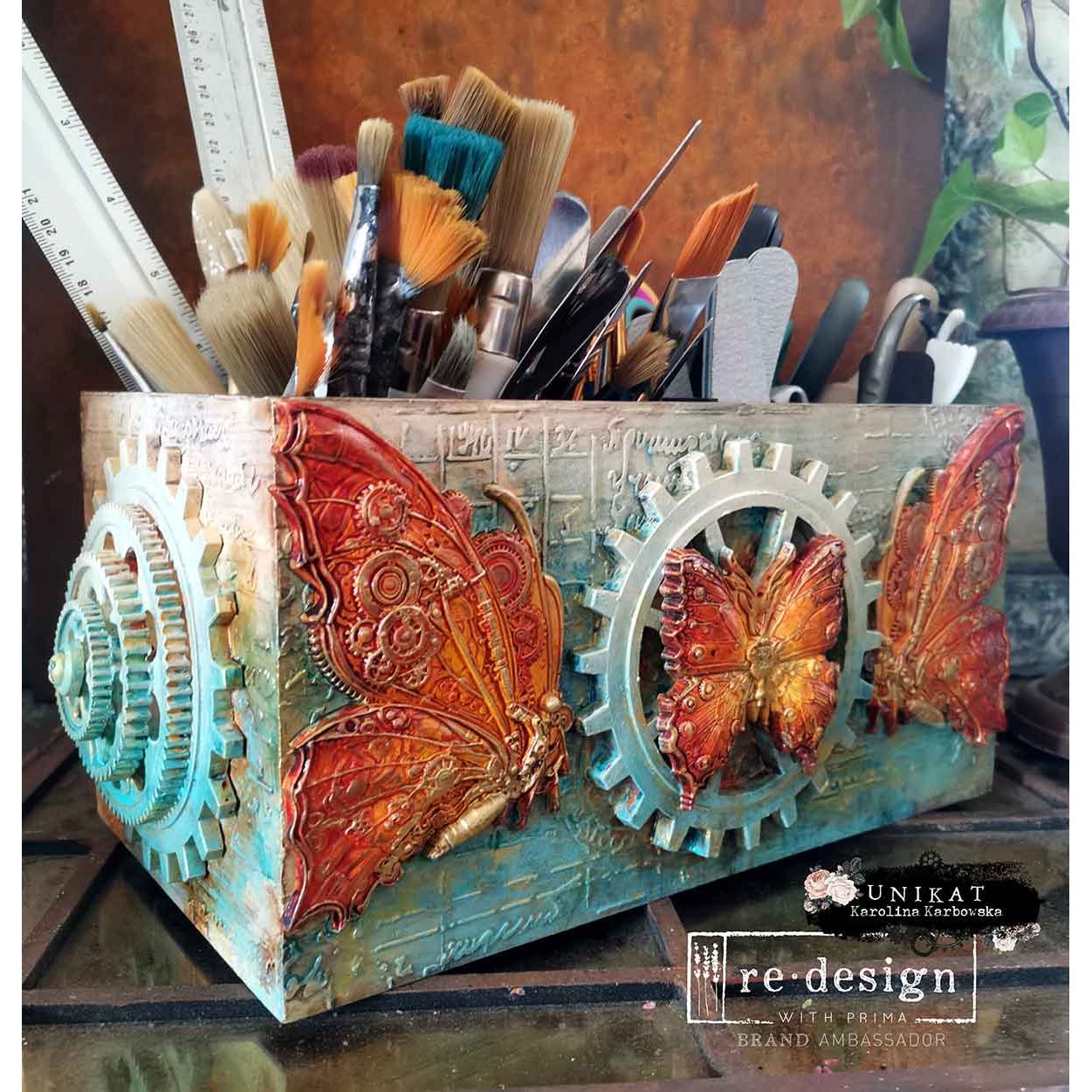 Prima Marketing Steamflight Symphony ReDesign Decor Mould 675172 Art Supply Organizer