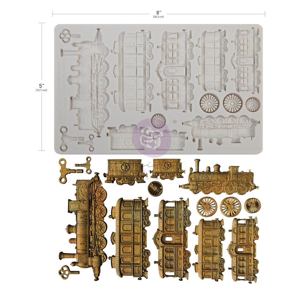 Prima Marketing Steampunk Express Finnabair Mould 951580