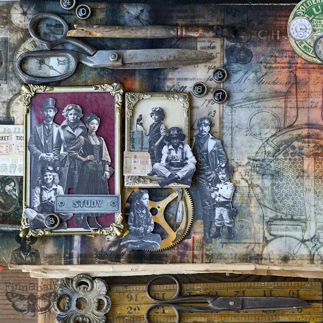 Prima Marketing Time Travellers Finnabair Ephemera 951498 Steampunk Project | color-code:ALT01
