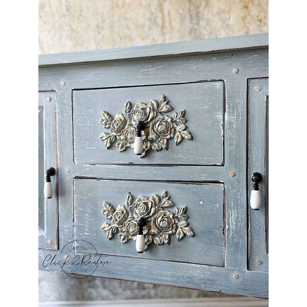 Prima Marketing Timeless Petals ReDesign Decor Poly 676728 Detailed Floral Dresser Image