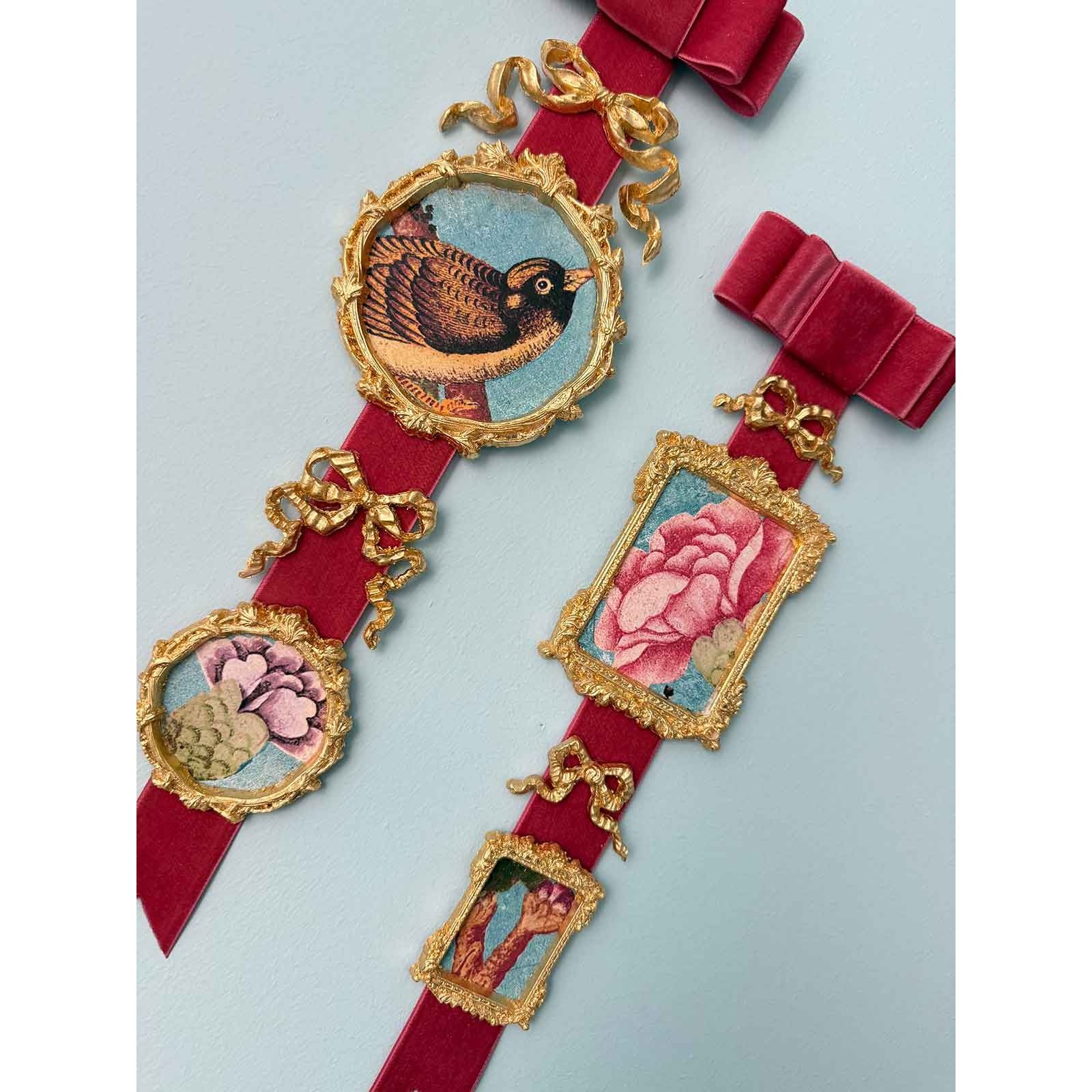 Prima Marketing Timeless Ties ReDesign Decor Mould 679125 Victorian Ribbons