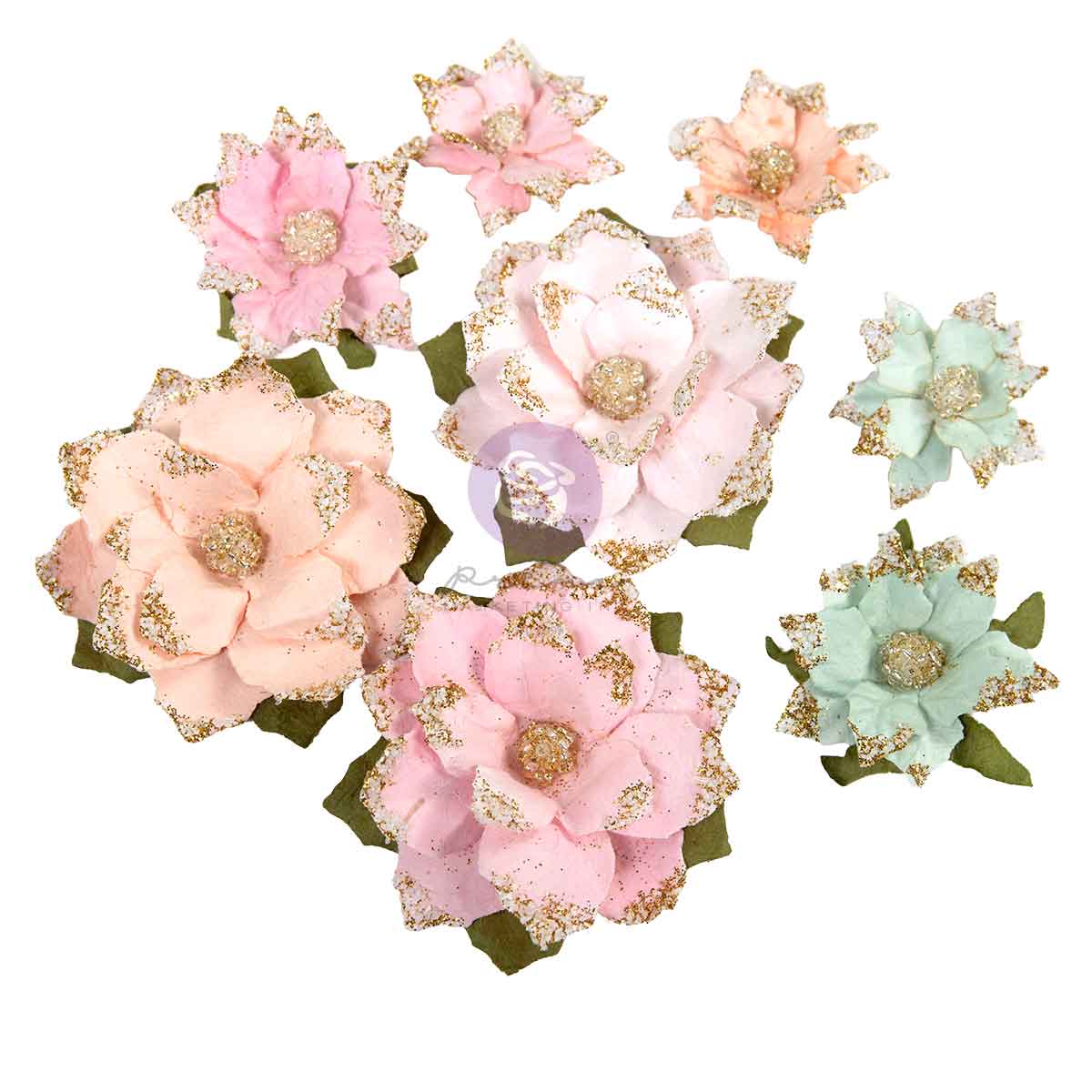 Prima Marketing Warm And Cozy Christmas Blush Flowers 686291