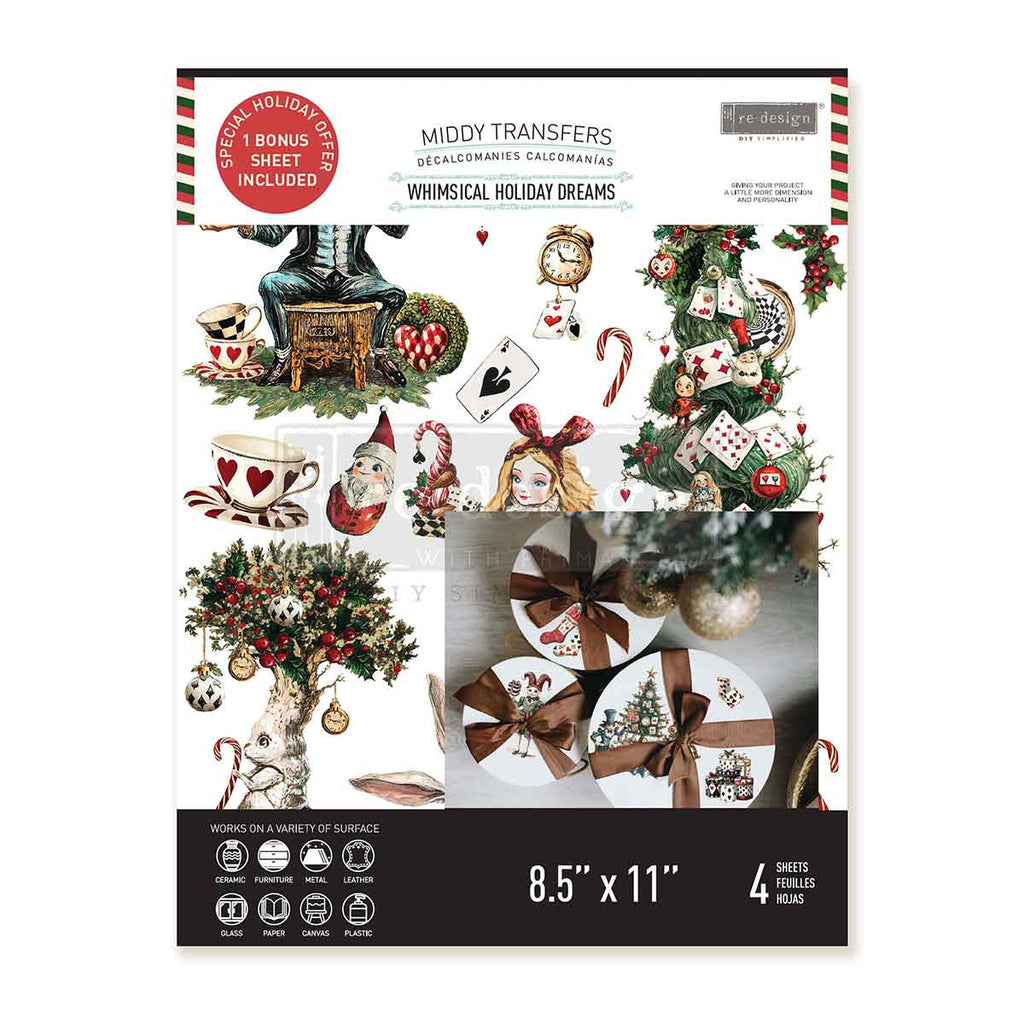 Prima Marketing Whimsical Holiday Dreams ReDesign Middy Transfers 676643 Product Image