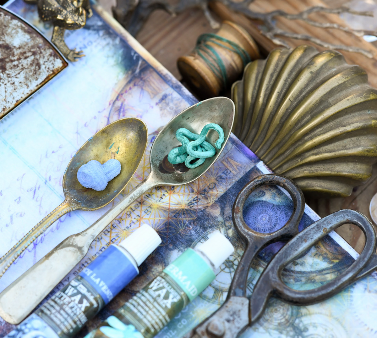 Prima Marketing Whispers Finnabair Limited Edition Metallique And Matte Wax Set 951931 Mixed Media Ocean Project