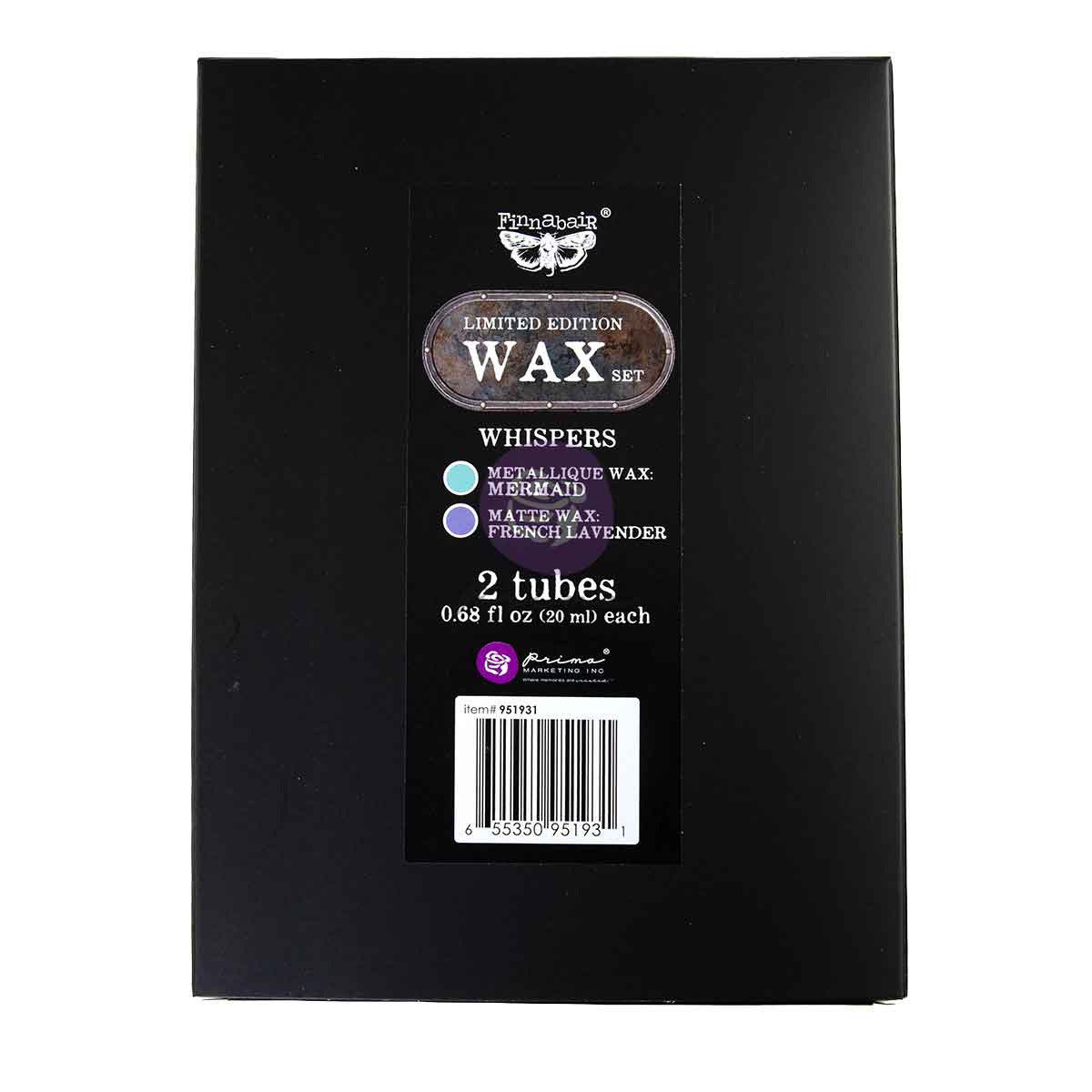 Prima Marketing Whispers Finnabair Limited Edition Metallique And Matte Wax Set 951931 Packaging Image