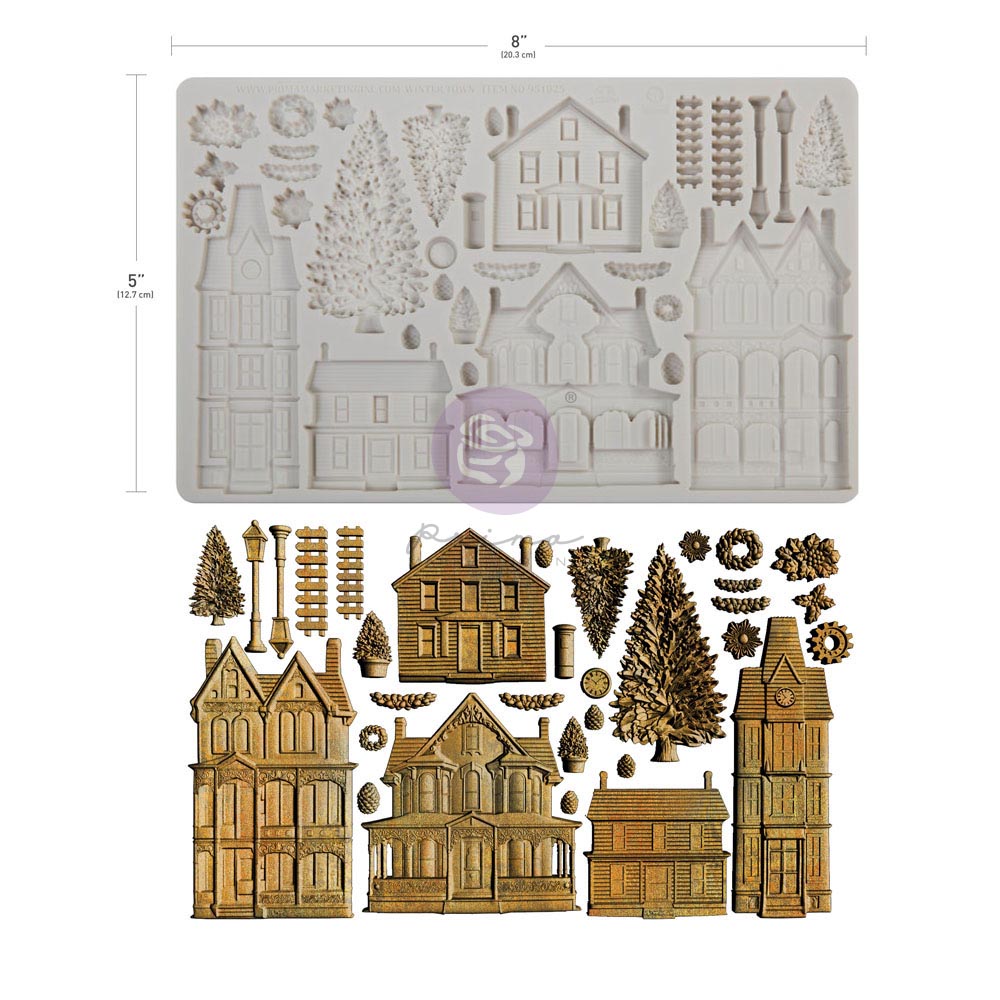 Prima Marketing Winter Town Finnabair Mould 951825