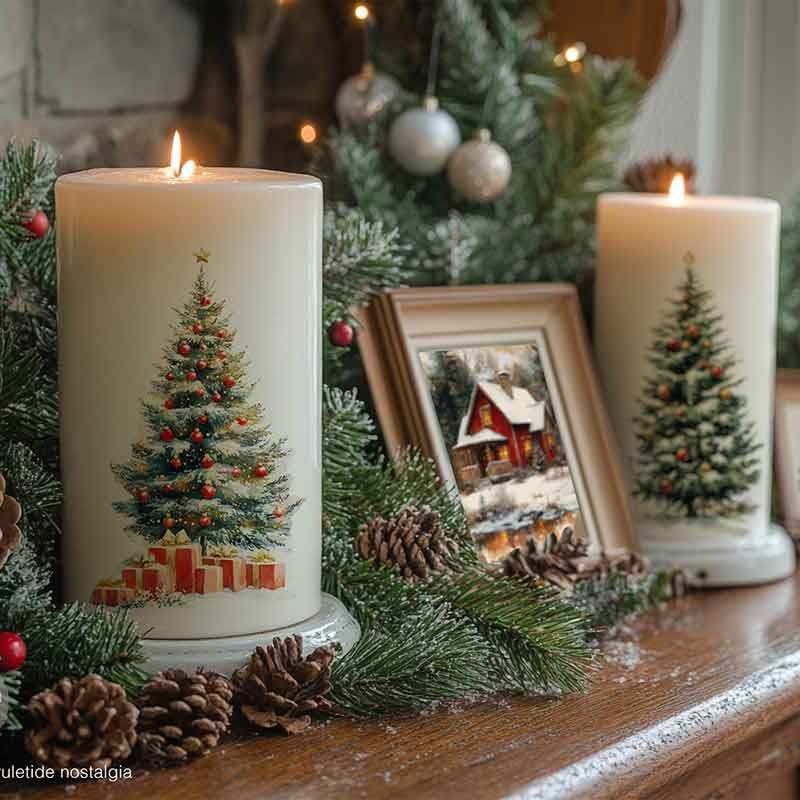 Prima Marketing Yuletide Nostalgia ReDesign Middy Transfers 677992 Christmas Candles