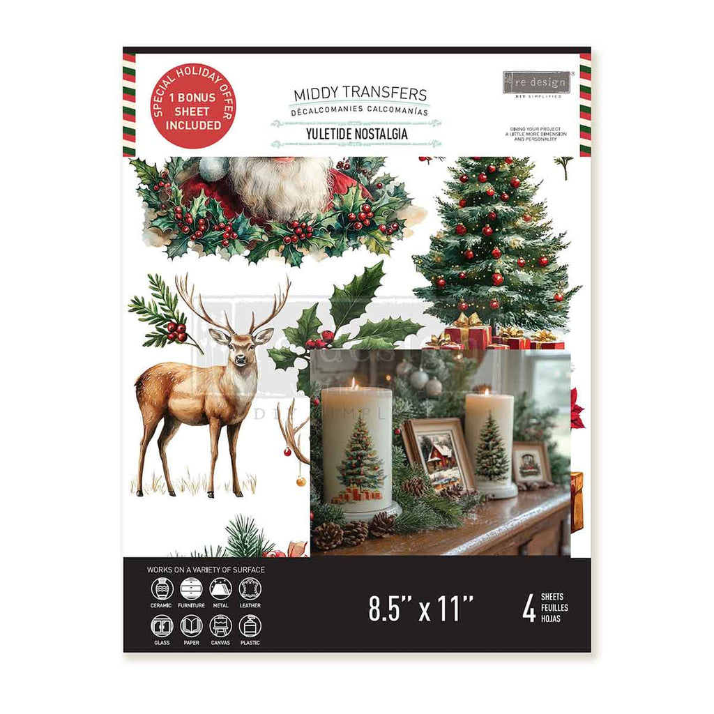 Prima Marketing Yuletide Nostalgia ReDesign Middy Transfers 677992 Product Image