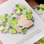 Simon Says Stamp Printmaking Clovers Wafer Dies 1572mdc Beautiful Moments St. Patrick's Day Card | color-code:ALT07