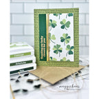 Simon Says Clear Stamps Printmaking Clovers 2372msc Beautiful Moments St. Patrick's Day Card