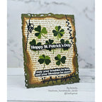 Simon Says Clear Stamps Printmaking Clovers 2372msc Beautiful Moments St. Patrick's Day Card