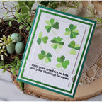 Simon Says Clear Stamps Printmaking Clovers 2372msc Beautiful Moments St. Patrick's Day Card | color-code:ALT06