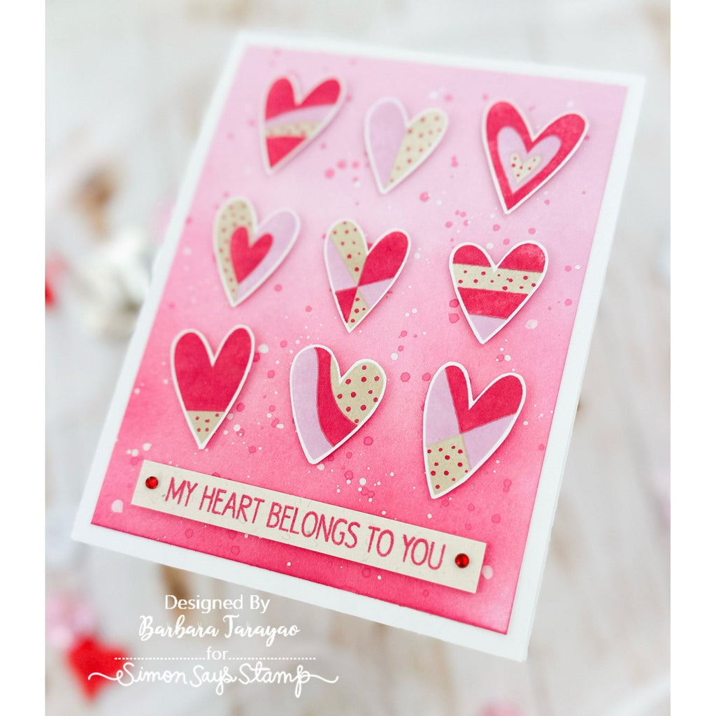 Simon Says Stamp Printmaking Hearts Wafer Dies 1030mdc Sweetheart Love Card | color-code:ALT04