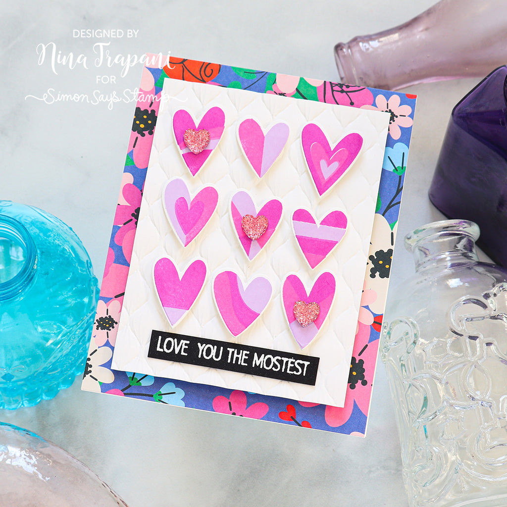 Simon Says Stamp Printmaking Hearts Wafer Dies 1030mdc Sweetheart Love Card | color-code:ALT01