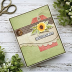 Simon Says Stamp Printmaking Leaves Wafer Dies 1411mdc Sugar and Spice Gratitude Card