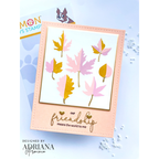 Simon Says Stamps and Dies Printmaking Leaves set1082pl Sugar and Spice Friend Card