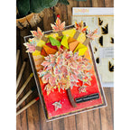 Simon Says Clear Stamps Printmaking Leaves 2281msc Sugar and Spice Thanksgiving Card